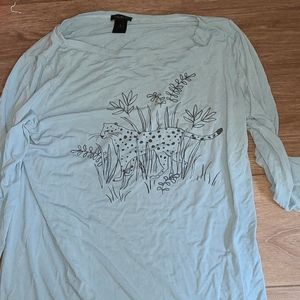 Ann Taylor Cheetah Shirt
